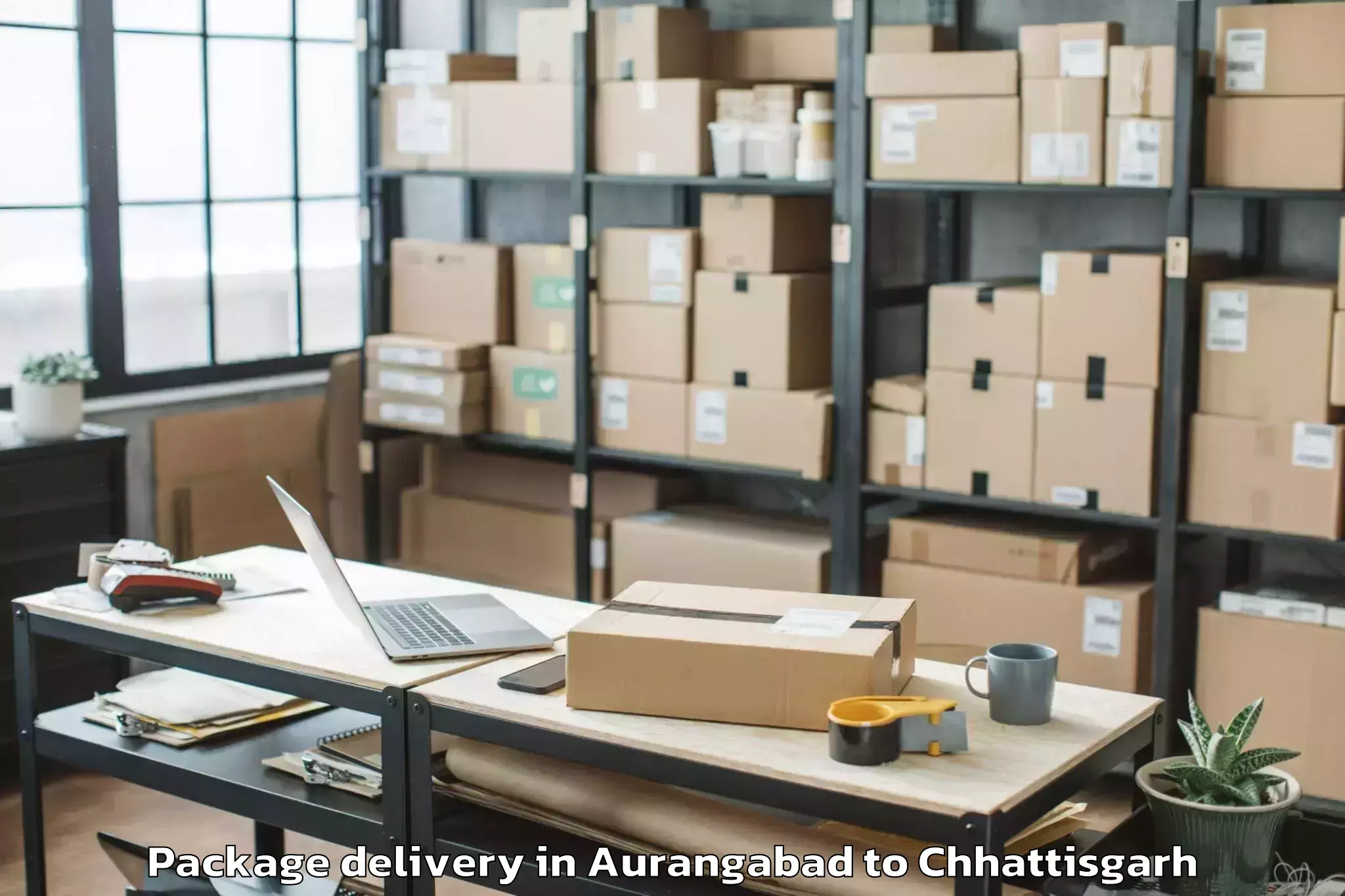 Trusted Aurangabad to Raipur Package Delivery